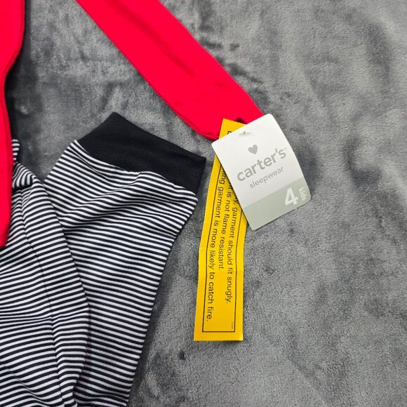 Carter’s Santa’s Little Helper Pajama Set Kids 4T NWT Christmas PJs - Picture 5 of 7